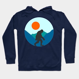 Bigfoot Silhouette in the Mountains Hoodie